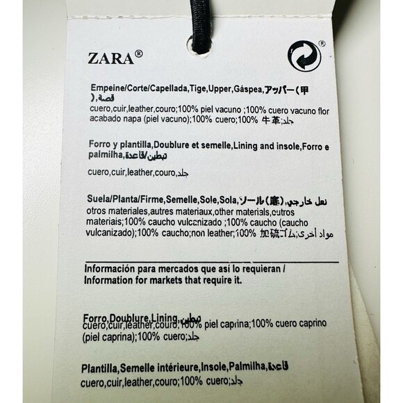 ZARA Black Leather Slingback Pointed Toe Mules Buckle Women Heels US 8 EU 39 NEW - Picture 11 of 14